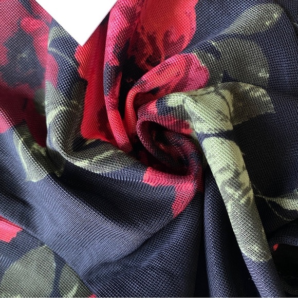 Ember Fallen Rose Marabou Feather Top - Picture 5 of 11